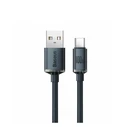 Καλώδιο USB Baseus Crystal Shine Braided USB 2.0 Type-C male - USB-A male Μαύρο 2m (CAJY000501)