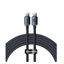 Καλώδιο USB Baseus Crystal Shine Braided USB 2.0 USB-C male - USB-C male Μαύρο 1.2m