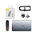 Φορτιστής Πρίζας Baseus με Θύρα USB-A και Θύρα USB-C και Καλώδιο USB-C 65W Γκρι