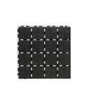Πλακάκι για Δάπεδο Κήπου Prosperplast Easy Square 20x400mm Black (IES40-S411)