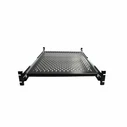 StarTech UNISLDSHF19 Universal Sliding Rack Shelf, 2U, 20 kg Load Capacity, Steel, Black
