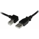 StarTech USB A B Cable Left Angle 3 m