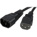 StarTech IEC C14 - IEC C13 Cable 1m Μαύρο PXT1001M