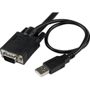 Default StarTech 2 Port KVM Switch VGA USB with Remote Switch Button