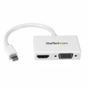 StarTech mini DisplayPort (male) to HDMI & VGA (female) Adapter - White (MDP2HDVGAW)
