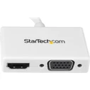 StarTech mini DisplayPort (male) to HDMI & VGA (female) Adapter - White (MDP2HDVGAW)