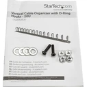 StarTech D Ring Cable Management Panel 3ft