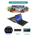 StarTech RKCONS1908K 8-Port 19" Rackmount KVM Console (1280x1024) USB / VGA