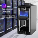 StarTech RKCONS1908K 8-Port 19" Rackmount KVM Console (1280x1024) USB / VGA