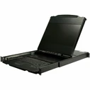 StarTech RKCOND17HD 17" Dual-Rail Rackmount KVM Console (DVI/VGA/HDMI, USB, Audio)