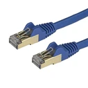 StarTech Patch Cable Cat6A 2m Blue STP 10Gbit s M M Snagless