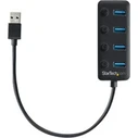 StarTech 4 Port USB 3.0 Hub with Individual On Off Switches