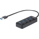 StarTech USB 3.0 Hub 4 Θυρών με σύνδεση USB-A (HB30A4AIB)