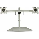 StarTech Dual Monitor Stand Horizontal for up to 24 inch Monitors Silver