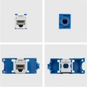 StarTech Keystone 24τεμ. CAT6 Toolless 180° Λευκό
