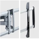 StarTech 100AP1-TV-WALL-MOUNT Full-Motion TV Wall Mount up to 100 inches / 85 kg - Silver