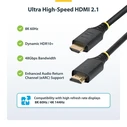 StarTech HDMI 2.1 Cable HDMI male - HDMI male Μαύρο HDMI21-CBL-8K60-4M