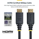 StarTech HDMI 2.1 Cable HDMI male - HDMI male Μαύρο HDMI21-CBL-8K60-4M