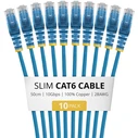 StarTech Καλώδιο Δικτύου Ethernet U/UTP Cat6 0,5m Μπλε (Slim)