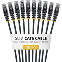 StarTech Καλώδιο Ethernet Cat6 U/UTP 0.5m - Μαύρο