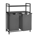 Vasagle Καλάθι Απλύτων Μεταλλικό 73x33x92cm Γκρι (BLH211G01) (VASBLH211G01)