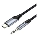 Καλώδιο USB Vention Type-C Male to 3.5mm Male 1.5M Gray Aluminum