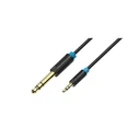 Καλώδιο 3.5mm Vention Male to 6.5mm Male Audio 2M Black