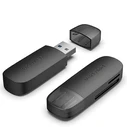 Card Reader Vention 2 in 1 USB 3.0 A Black Dual Drive Letter