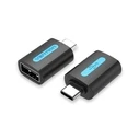 Αντάπτορας USB Vention Type-C Male to USB 2.0 Female OTG Black PVC Type