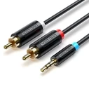 Καλώδιο RCA Vention 3.5mm Male to 2RCA Male 2M Black (BCLBH)