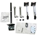Ergotron LX Dual Stacking Επιτραπέζια Βάση για 2 Οθόνες έως 40" Ασημί (45-549-026)