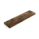 VASAGLE Επιτοίχιο Ξύλινο Ράφι 80 x 20 x 3.8 cm - Σκούρο Καφέ (LWS28BX)