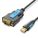 Καλώδιο USB Vention USB 2.0 A M to DB-9 RS232 Serial Adapter 1M Black (VAS-C02-B100)