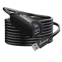 Καλώδιο USB MediaRange Active Plug to USB-A Socket, 1x Repeater, USB 3.0, 5m, Black (MRCS242)