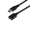 Καλώδιο USB MediaRange  Plug to USB-A Socket, USB 3.0, 5 GB/s Data Transfer Rate, 5m, Black (MRCS241)