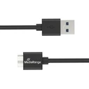 Καλώδιο USB MediaRange to Micro-B USB 3.0 Charge and Sync USB 3.0, 5 Gbps, 5W 50cm, Black (MRCS239)