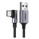 UGREEN Καλώδιο USB C Angular US284 3A 3m Μαύρο 70255