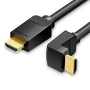 VENTION Καλώδιο HDMI Δεξιάς Γωνίας 90 Μοιρών 2M Μαύρο AARBH
