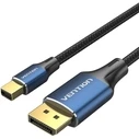 Vention Cotton Braided 8K Mini DisplayPort to DisplayPort Cable 1.5M Blue Aluminum Alloy Type (HCFLG) (VENHCFLG)