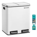 Songmics Κάδος Απορριμάτων Κουζίνας 30L Λευκός