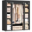 SONGMICS Portable Fabric Wardrobe with Metal Frame