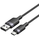 VENTION USB A to USB C Cable 6A 2m Black Aluminum Alloy Type CTOBH
