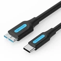 VENTION USB 3 0 C Male to Micro B Male 2A Cable 0 5M Black CQABD VENCQABD