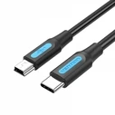 VENTION Καλώδιο USB 2.0 C Male to Mini B Male 2A 1.5M Μαύρο
