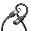 VENTION Καλώδιο Επέκτασης USB C Male to C Female 10Gbps 0.5m Black Aluminum Alloy TRFBD
