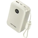 Vention 20000mAh Power Bank (USB-C + USB-C/USB-C/USB-A) with Built-in USB-C to USB-C Cable 22.5W Beige LED Display Universal Type (FKBN0-C-TY) (VENFKBN0-C-TY)