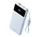 Vention 20000mAh Power Bank (USB-C + USB-A) with Built-in Cable 22.5W Blue LED Display Type (XGYL0-40-TY) (VENXGYL0-40-TY)