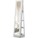 Songmics Jewellery Cabinet with Frameless Full Body Mirror (JJC62WT) (SNGJJC62WT)