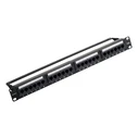 VENTION Patch Panel 24-Port Cat6 Unshielded Μαύρο (KGCB0)