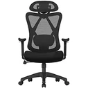 SONGMICS Ergonomic Swivel Office Chair OBN063B01, black, mesh